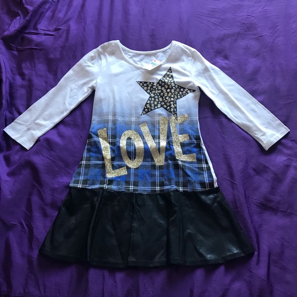 🌿[4/$20] Justice Girls Size 10 Love Dress/Top